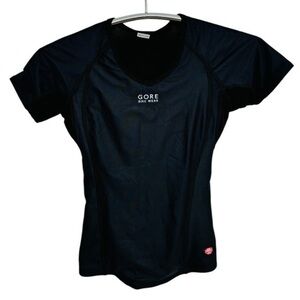 GORE BIKE WEAR WIND STOPPER BASE LAYER SHORT SLEEVE BLACK SHIRT, SIZE M